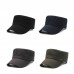 Men Cotton Embroidery Solid Color Outdoor Sunshade Casual Vintage Military Caps Flat Hats