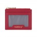 Baellerry Light and Thin Card Bag ID Card Holder Multifunctional Coin Purse  Red