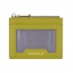 Baellerry Light and Thin Card Bag ID Card Holder Multifunctional Coin Purse  Yellow Green