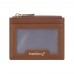 Baellerry Light and Thin Card Bag ID Card Holder Multifunctional Coin Purse  Brown