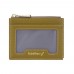 Baellerry Light and Thin Card Bag ID Card Holder Multifunctional Coin Purse  Dark Green